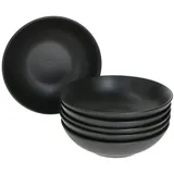 Mambocat 6er Set Suppenteller Londen Lampart Nero
