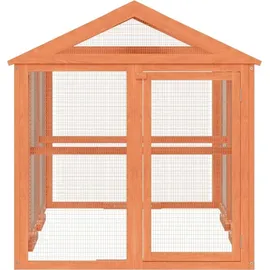 vidaXL Freilaufgehege 141 x 94 x 104 cm Braun