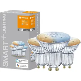 LEDVANCE SMART+ WiFi Technologie, Sockel GU10 Lichtfarbe änderbar (2700-6500K), Dimmbar, ersetzt Reflektorlampen mit 40 W,