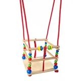 Hess Spielzeug Hess Babyschaukel braun Holz 4016977200004 HESS