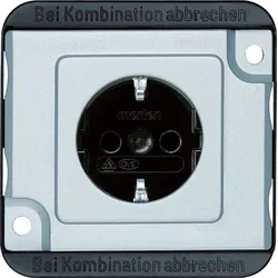 Merten Steckdose 1-fach si mit UP mit BS IP20 PANZER MEG2300-7060
