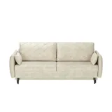 Sofa.de Schlafsofa Mikrofaser 2-Sitzer Beige