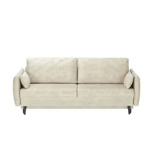 Sofa.de Schlafsofa Mikrofaser 2-Sitzer Beige
