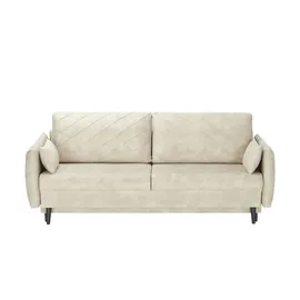 Sofa.de Schlafsofa Mikrofaser 2-Sitzer Beige