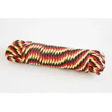 Trendline Seil 6 mm x 15 m schwarz-rot-gelb Seil