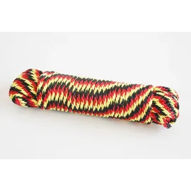Trendline Seil 6 mm x 15 m schwarz-rot-gelb Seil
