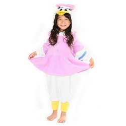 Metamorph Kostüm Daisy Duck Kigurumi, Original Disney-Kostüm: kuscheliger Onesie für Kinder von Sazac rosa