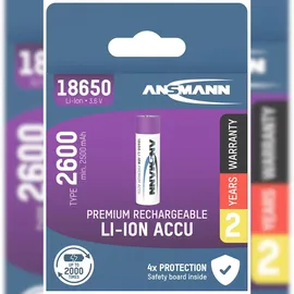 Ansmann Li-Ion Akku 18650 2600 mAh 1 St.