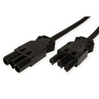 Bachmann Geräteverlängerung GST18-3 Stecker/Kupplung, schwarz, 5 m