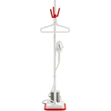 Polti VAPORELLA Vertical Steamer mit Standfuss PLEU0273, Dampfglätter, Weiss, Rot