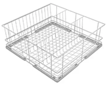 Hobart Universal-Gläserkorb 3 Reihen 500 x 450 mm