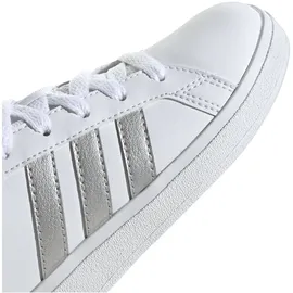 Adidas Grand Court Lifestyle Tennis Lace-Up Kids Cloud White / Matte Silver / Matte Silver 37 1/3