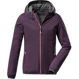 KILLTEC Mädchen Kos 164 Grls Jckt Lightweight Jacke mit Stehkragen packbar, Pflaume, 128