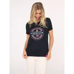 Zwillingsherz T-Shirt »"Heimat des Herzens"«, Mit maritimer Stickerei Zwillingsherz Marine S