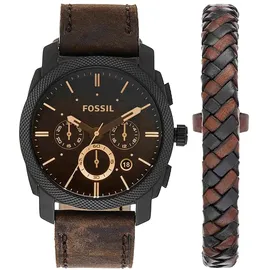 Fossil Machine Leder 42 mm FS5251 Set
