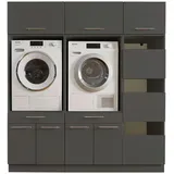 laundreezy Mehrzweckschrank-Set »LAUNDREEZY LDSK11«, grau