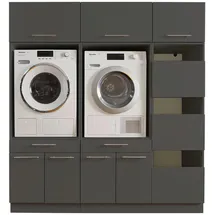laundreezy Mehrzweckschrank-Set »LAUNDREEZY LDSK11«, grau
