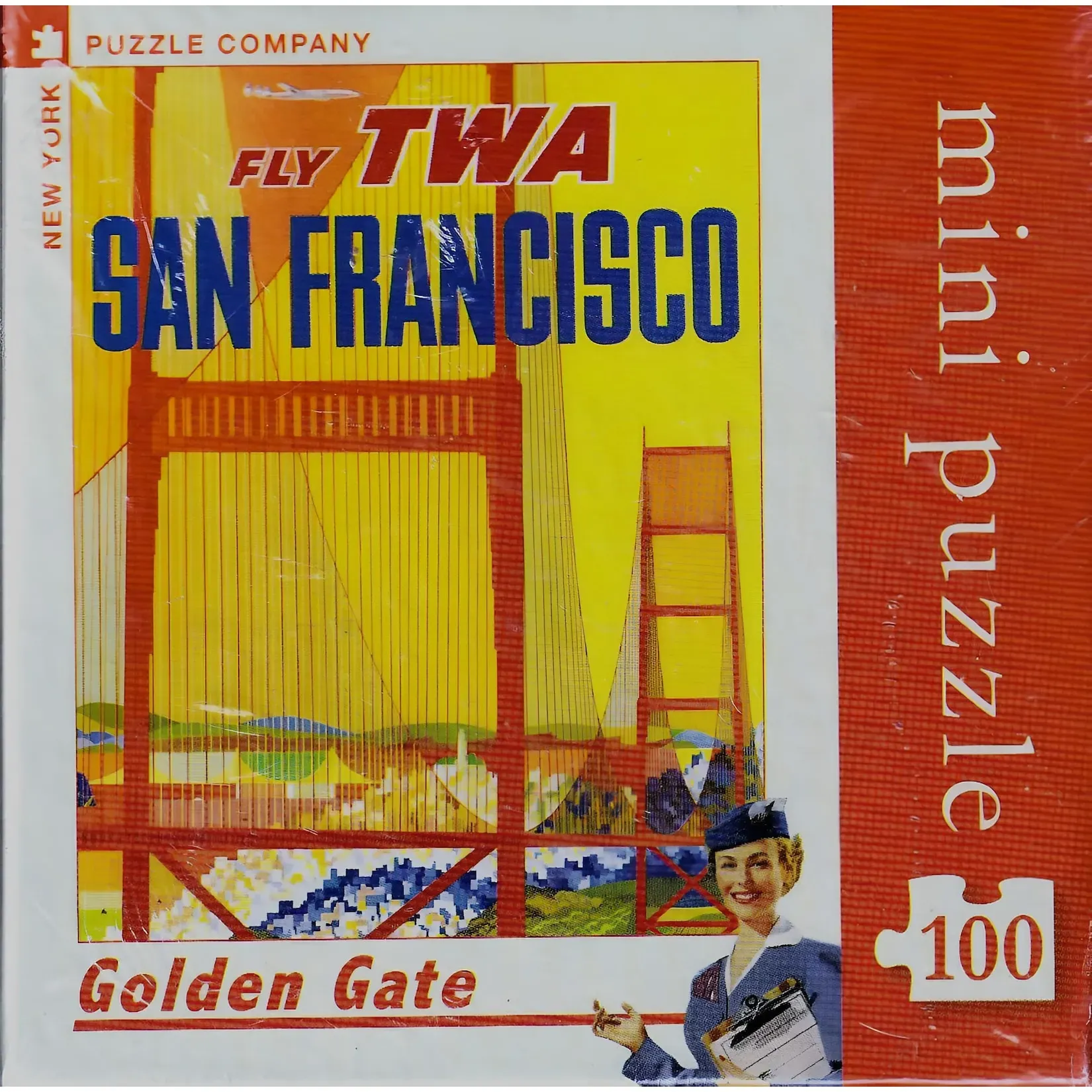 New York Puzzle Company Golden Gate Mini Puzzle (100 pcs)