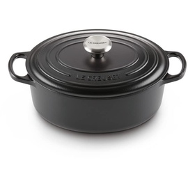 Le Creuset Signature Bräter 33 cm oval schwarz glänzend