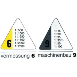 RUMOLD Dreikantmaßstab 30cm Teilung 6 150/6/30 Vermessung