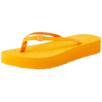 Tommy Hilfiger MONOGRAM BEACH SANDAL Flip-Flop Damen, Orange (Rich Ochre), 40 EU - 40 EU