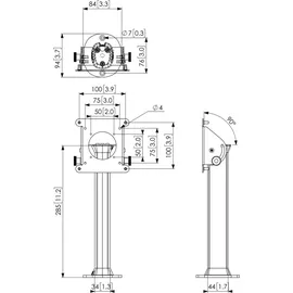 Vogel's Tischstand für Vogel's TabLock PTA 3102 schwarz