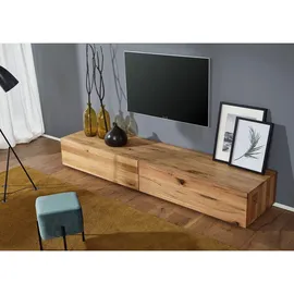 Massivmoebel24 FRANKFURT TV-Board 220x52x32 cm Beige Massivholz
