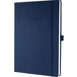 Sigel Conceptum Notizbuch DIN A4 Liniert Gebunden Karton, Kunststoff Hardback Mitternachtsblau 194 Seiten
