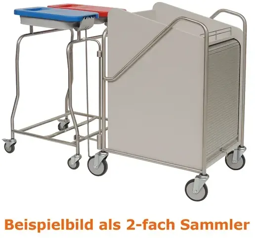 Novocal SW 2040 K Stationswagen mit koppel. 4fach Sammler, Frontrollo, geschlossenem Schrank