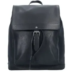 Leonhard Heyden Dakota Rucksack Leder 38 cm Laptopfach schwarz