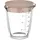 Mepal Messbecher Chef It Glas 500 ml mit Deckel - chalk