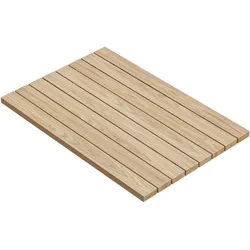 TEAK | Bistro Außen Tischplatte im Teak Design | Fichte Holz | 120 x 70 x 3,5cm | Eiche | Rechteckig