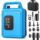 TURNRISE Elektrische SUP Pumpe 20 PSI Luftpumpen mit 15600mAh Wiederaufladbar Akku Intelligente Inflation/Deflation Genauigkeit bis 0,01 bar Automatische Abschaltung für SUP-Boards Kajak Luftmatratzen