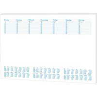 RNK Verlag Schreibtischunterlage 3x Papier Notiz-Schreibtischunterlage / Größe: 48x33cm / 30 Blatt