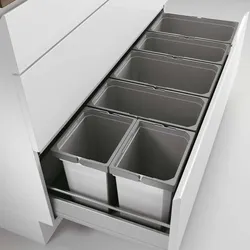 Cox® Box 275 S/1200-6, Abfallsammler für vorhandene Auszüge, hellgrau