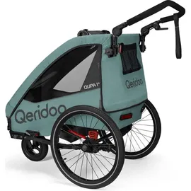 Qeridoo Qupa 1 Plus Kinderfahrradanhänger blau