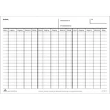 RNK Lager-Kontrollkarte, A6 quer, weiß 100 Stück