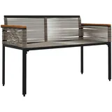 vidaXL Gartenbank 117 x 54 x 74,5 cm Grau