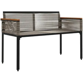 vidaXL Gartenbank 117 x 54 x 74,5 cm Grau