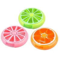 Kaxich 3pcs Runde Pillendose 7 Tage Wasserdicht Pillenbox Tablettenbox Tablettendose Wocheneinteilung Pillendosen