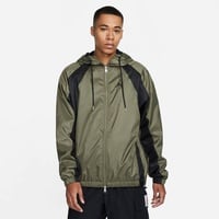 NIKE Herren Jacke M J ESS WOVEN JACKET, MEDIUM OLIVE/BLACK, XXL