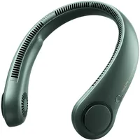 JISULIFE Tragbarer Nackenventilator, Hals-Ventilator ohne Flügel, 5 Geschwindigkeiten, 4000