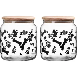 Ritzenhoff & Breker Mika Dog Leckerli-Dose Set 2-teilig weiß 12 cm 1,1 l