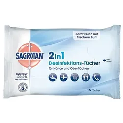 SAGROTAN® 2in1 Desinfektions-Tücher