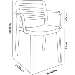 Resol garbar WIND Sessel Indoor, Outdoor Set 4 Sand
