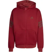 adidas Future Icons 3-Streifen Herren Kapuzensweater, grün - M