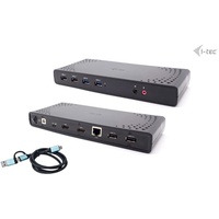 iTEC i-tec USB 3.0 / USB-C / Thunderbolt Dual Display Docking Station + USB4 / 3 / Thunderbolt 4 - HDMI - GigE