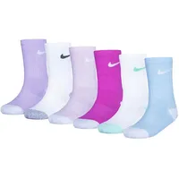 Nike Kids Smiley Crew Socken 6 Paare rosa 23-26,5