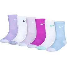 Nike Kids Smiley Crew Socken 6 Paare rosa 23-26,5