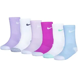 Nike Kids Smiley Crew Socken 6 Paare rosa 23-26,5